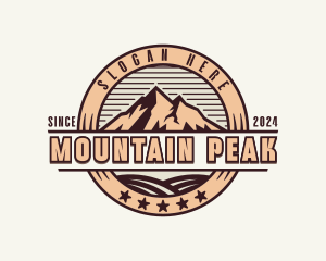 Peak Summit Mountain logo design