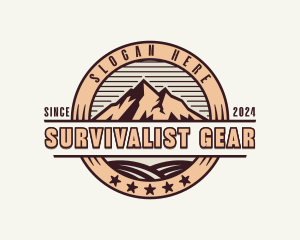 Peak Summit Mountain logo design