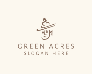 Brown Agricultural Farmer logo design