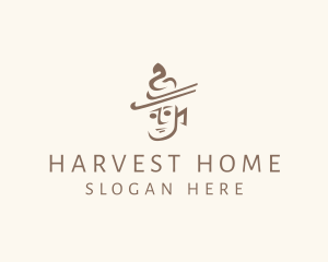 Brown Agricultural Farmer logo