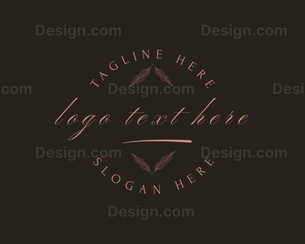 Classic Floral Elegant Logo