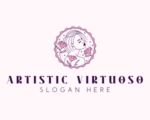 Beauty Floral Model logo design