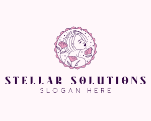 Beauty Floral Model logo design