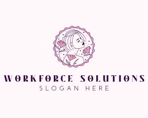 Beauty Floral Model logo design