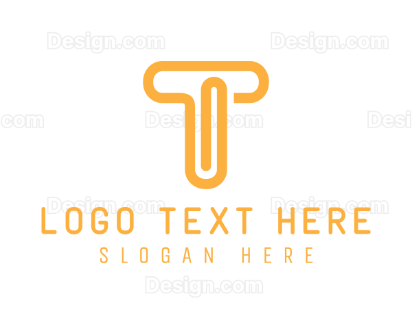 Orange T Clip Logo