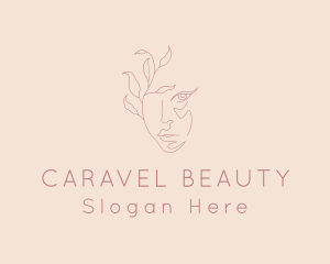 Beauty Woman Face Cosmetics logo design