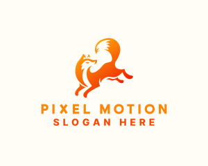 Wild Fox Animal logo design