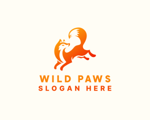 Wild Fox Animal logo design