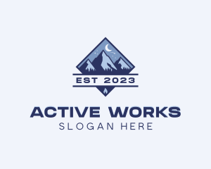 Mountain Outdoor Adventure logo design