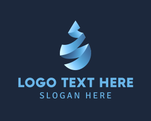 Liquid Water Droplet Logo