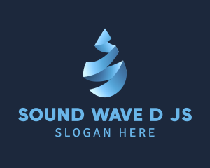 Liquid Water Droplet logo design