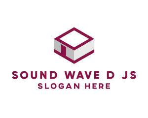 Isometric Cube Room logo design