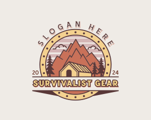 Cabin Mountain Travel logo design