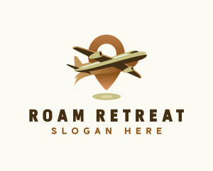 Airplane Travel Destination logo