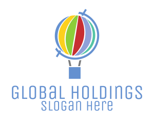 Global Hot Air Balloon logo design