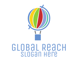 Global Hot Air Balloon logo design