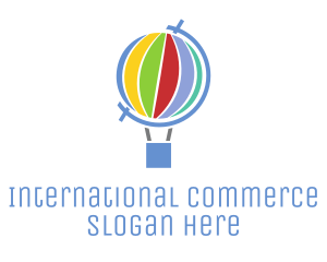 Global Hot Air Balloon logo design