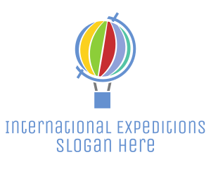 Global Hot Air Balloon logo design