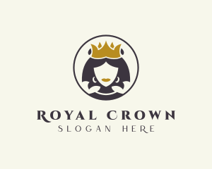 Royal Queen Crown logo design