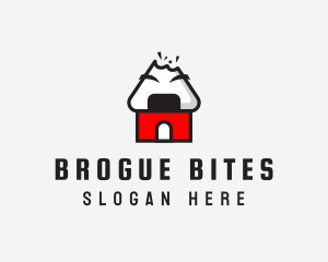 Onigiri House Bite logo design