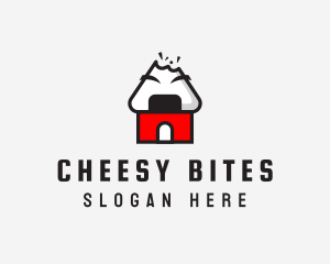 Onigiri House Bite logo design