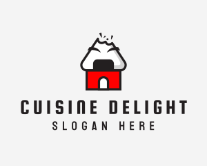 Onigiri House Bite logo design