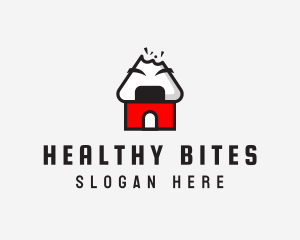 Onigiri House Bite logo design