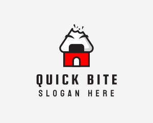 Onigiri House Bite logo design