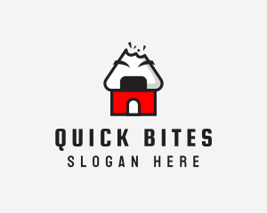 Onigiri House Bite logo design