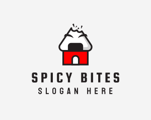 Onigiri House Bite logo design