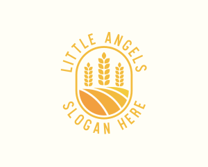 Agriculture Wheat Crop Logo