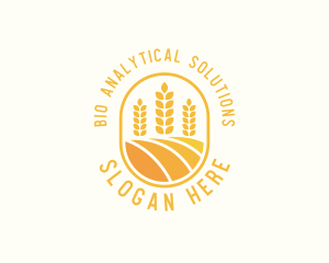 Agriculture Wheat Crop logo design