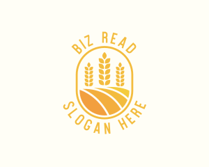 Agriculture Wheat Crop logo design