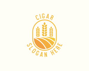 Agriculture Wheat Crop logo design