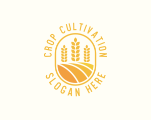 Agriculture Wheat Crop logo