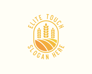 Agriculture Wheat Crop logo design