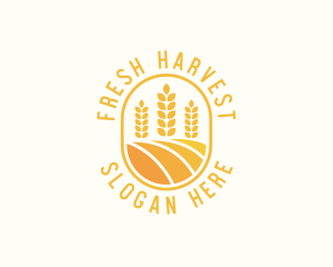 Agriculture Wheat Crop logo