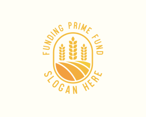 Agriculture Wheat Crop logo design