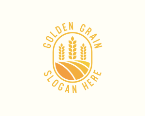 Agriculture Wheat Crop logo