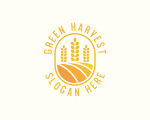 Agriculture Wheat Crop logo