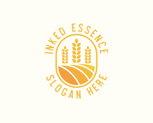 Agriculture Wheat Crop logo design