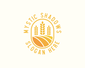 Agriculture Wheat Crop logo design