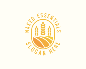 Agriculture Wheat Crop logo design