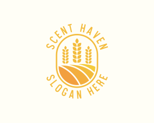 Agriculture Wheat Crop logo design