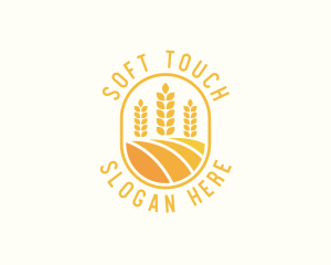 Agriculture Wheat Crop logo design