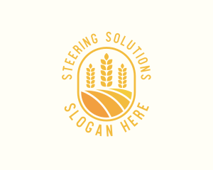 Agriculture Wheat Crop logo design