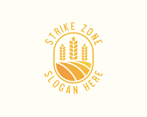 Agriculture Wheat Crop logo design