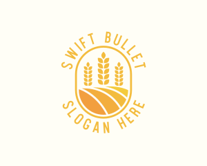 Agriculture Wheat Crop logo design