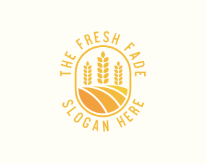 Agriculture Wheat Crop logo design