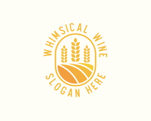 Agriculture Wheat Crop logo design